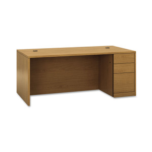 HON 10500 Series "L" Workstation Right Pedestal Desk with Full-Height Pedestal, 72" x 36" x 29.5", Harvest (HON105895RCC) View Product Image