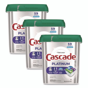 Cascade ActionPacs, Fresh Scent, 31.8 oz, 59 Pacs/Tub, 3 Tubs/Carton View Product Image