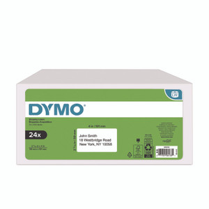 DYMO Labels for LabelWriter Label Printer, 2.31" x 4", White, 300 Labels/Roll, 24 Rolls/Pack View Product Image