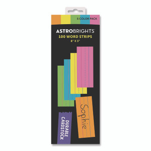 Astrobrights Word Strips, Small, Assorted Colors, 100/Pack View Product Image