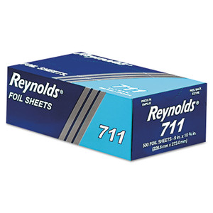 Reynolds Wrap Pop-Up Interfolded Aluminum Foil Sheets, 9 x 10.75, Silver, 500/Box, 6 Boxes/Carton (RFP711) View Product Image