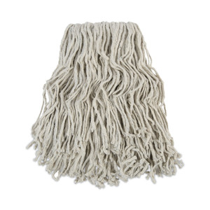Boardwalk Banded Cotton Mop Head, #24, White, 12/Carton (BWKCM02024S) View Product Image