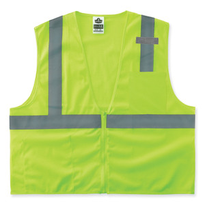 ergodyne GloWear 8210Z Class 2 Economy Mesh Vest, Polyester, Lime, 4X-Large/5X-Large View Product Image
