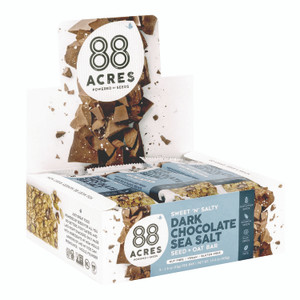 88 ACRES Sweet 'N Salty Gluten-Free Dark Chocolate Sea Salt Seed and Oat Bar, 1.6 oz Bar, 9/Box View Product Image