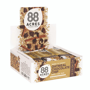 88 ACRES Warm 'N Chewy Gluten-Free Oatmeal/Chocolate Chip Seed and Oat Bar, 1.6 oz Bar, 9/Box View Product Image