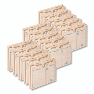 Adams Pre-Printed Heavy-Duty Reinforced File Pocket, 2" Expansion, Letter Size, Manila, 15/Pack View Product Image