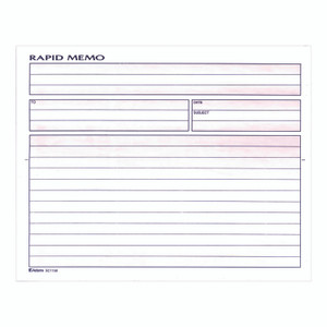 Adams Rapid Memo Pad, Two-Part Carbonless, 8.5 x 7.75, 50 Forms Total Product Image