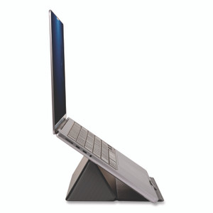 Allsop Foldio Laptop and Tablet Stand, +30 Tilt, 9.5" x 14.5" x 3", Black, Supports 7 lb View Product Image