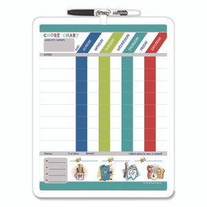 The Board Dudes Magnetic Dry-Erase Colors Chore Chart, 11 x 14 View Product Image