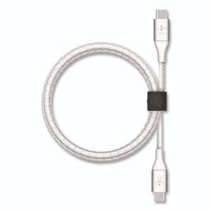 Belkin BOOST CHARGE Braided USB-C to USB-C Cable, 6.6 ft, White View Product Image
