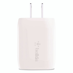 Belkin BOOST CHARGE 20 W USB-C Wall Charger, White View Product Image