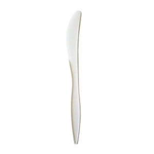 Boardwalk Mediumweight Polypropylene Cutlery, Knife, 5.86", Plastic, White, 1,000/Carton View Product Image