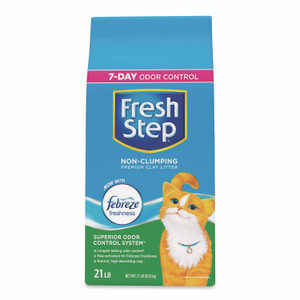 Fresh Step Non-Clumping Premium Cat Litter with Febreze Freshness, Scented, 21 lbs View Product Image