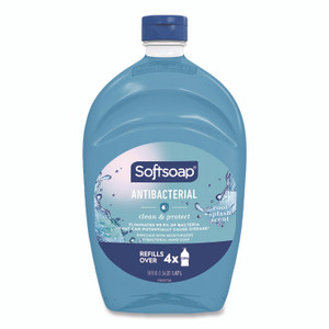 Softsoap Antibacterial Liquid Hand Soap Refill, Cool Splash, 50 oz Bottle View Product Image