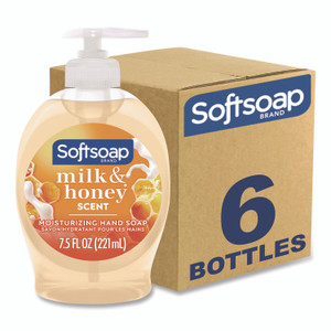 Softsoap Liquid Hand Soap Pumps, Milk and Honey Scent, 7.5 oz, 6/Carton View Product Image
