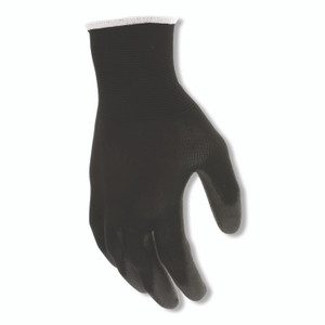 MCR Safety Work Gloves, Black, Large, Dozen View Product Image