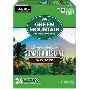 Green Mountain Coffee Roasters K-Cup, Pod Sumatra Reserve Coffee, Keurig Single-Serve K-Cup pods, Dark Roast, 24 Count - Compatible with Keurig K-Cup Brewer - Regular - Dark - 24 K-Cup - K-Cup, Pod Product Image 