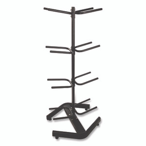 Champion Sports U-Ring Double Medicine Ball Tree, 28" x 28" x 60", Black View Product Image