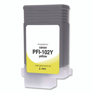Innovera Compatible Yellow Ink, Replacement for PFI-102 (0898B001), 130 mL View Product Image