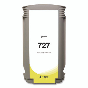 Innovera Compatible Yellow Ink, Replacement for 727 (B3P21A), 130 mL View Product Image
