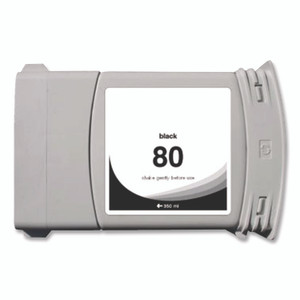 Innovera Remanufactured Black High-Yield Ink, Replacement for 80 (C4871A), 350 mL View Product Image