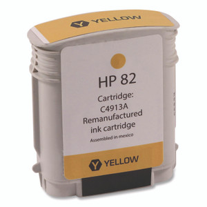 Innovera Remanufactured Yellow High-Yield Ink, Replacement for 82 (C4912A), 69 mL View Product Image