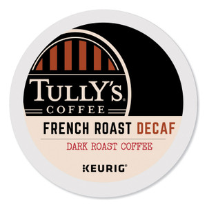 Tully's Coffee French Roast Decaf Coffee K-Cups, 24/Box (GMT192419) View Product Image