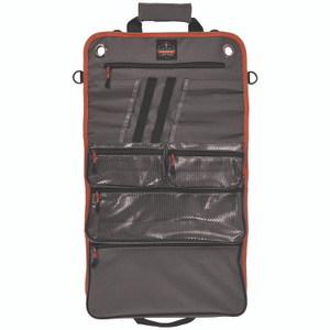 ergodyne Arsenal 5874 Roll Up Tool Bag with Zipper Pockets, 5 Zippered Pockets, 7 Tool Slots, 1 x 27 x 16, Polyester, Gray View Product Image