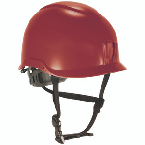 ergodyne Skullerz 8976 Class E Safety Helmet, 6-Point Ratchet Suspension, Red View Product Image
