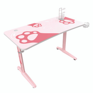 Eureka Ergonomic Cute Gaming Desk, 47" x 23.63" x 30.13", Pink View Product Image