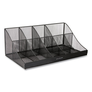 Mind Reader Network Collection 11-Compartment Coffee Cup and Condiment Countertop Organizer, 9.5 x 17.88 x 6.63, Black View Product Image