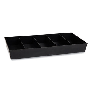 Mind Reader Anchor Collection 5-Compartment Snack Organizer, 12 x 24 x 3.25, Black View Product Image