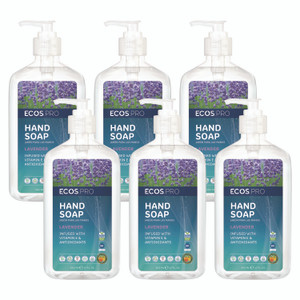 ECOS PRO Liquid Hand Soap, Lavender, 17 oz, 6/Carton View Product Image