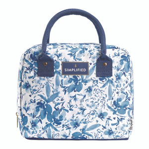 fit + fresh Simplified Lunch Bag, 9 x 6 x 10, Blue Floral View Product Image