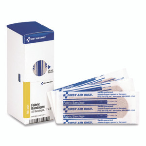 First Aid Only Fingertip Bandages, 1.75 x 2, 10/Box View Product Image