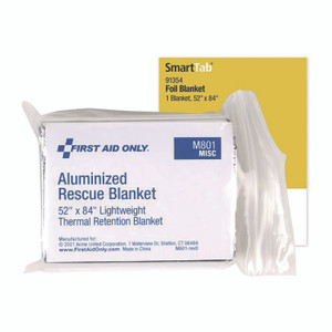 First Aid Only SmartCompliance Aluminized Rescue Blanket, 52 x 84, Silver View Product Image