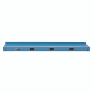 Global Industrial Upper Workbench Shelf, 3 Duplex Outlets, For Use With 72" Wide Workbenches, 100 lb Weight Capacity View Product Image