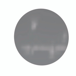 Ghent Coda Low Profile Circular Magnetic Glassboard, 36 x 36, Smoke Surface View Product Image