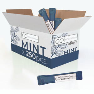 Go Mouthwash Individual Mouthwash Packets, Bold Mint Flavor, 0.37 oz Packet, 250/Box View Product Image