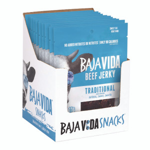 Baja Jerky Beef Jerky Traditional Snack Pack, Original, 1 oz Packet, 12/Carton View Product Image