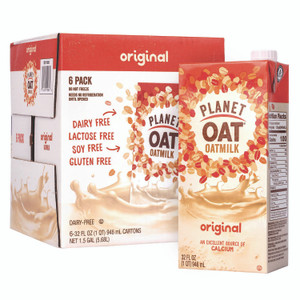 Planet Oat Original Oat Milk Cartons, 32 oz Carton, 6/Carton View Product Image