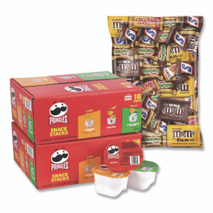 MARS Mini Milk Chocolate and Pringles Snack Stacks Variety Combo Pack, 62 oz Bag Mini/Fun Size, (36) Cups Assorted Flavors/Bundle View Product Image