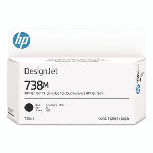 HP 738M (A24VLA) Original Designjet Ink Cartridge, Black View Product Image