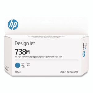 HP 738M (A24VMA) Original Designjet Ink Cartridge, Cyan View Product Image