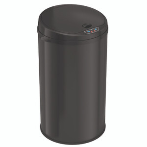 HLS Commercial Sensor Trash Can, 8 gal, Plastic/Stainless Steel, Black View Product Image