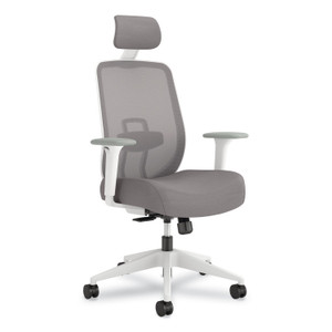 HON Altern Mesh Mid-Back Task Chair, 17.95 to 21.1 Seat Height, Gray Seat, Gray/White Back, White Base View Product Image
