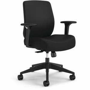 HON Altern Task Chair - Fabric, Foam Seat Material - Fabric Back Material - Black Frame Color - Mid Back - Black Product Image 