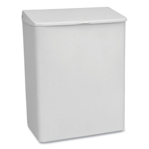 Impact Enamel Feminine Napkin Receptacle, Metal, White View Product Image