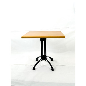 JMC Furniture Solid Wood Tables, Cast Iron Base, Square, 36w x 36d x 29.75h, Natural View Product Image