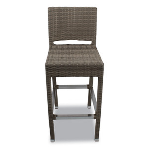 JMC Furniture Gama Series Barstools, Supports Up to 300 lb, 31.25" Seat Height, Ivory Seat, Ivory Back, Ivory Base View Product Image